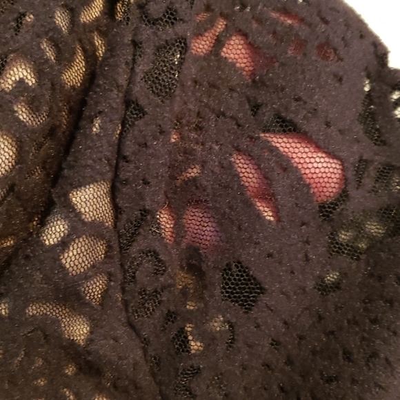 Ayla Black Lace Over Nude Cocktail Dress S NWT - Picture 6 of 14